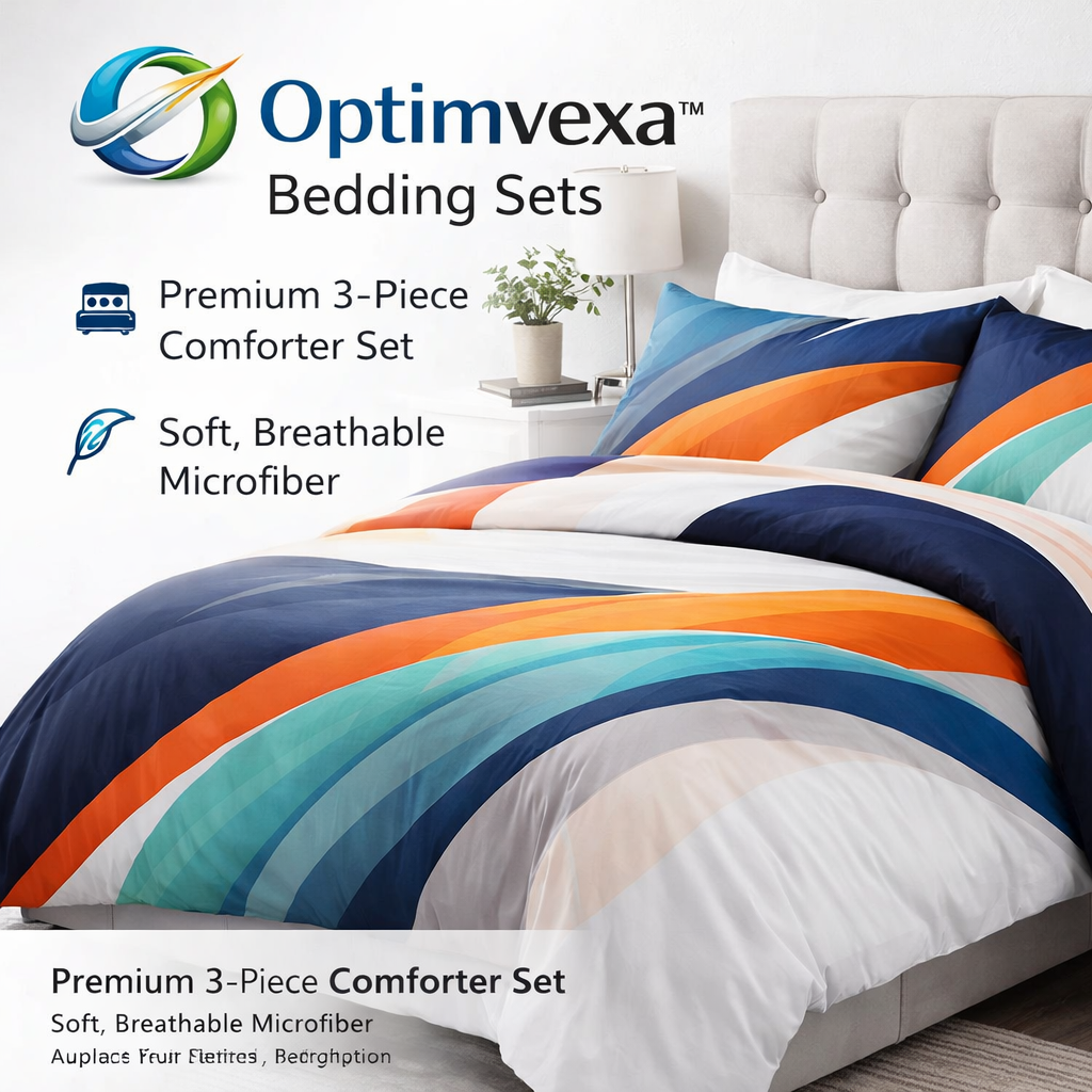 Optimvexa™ Radiant Stripes Bedding Set